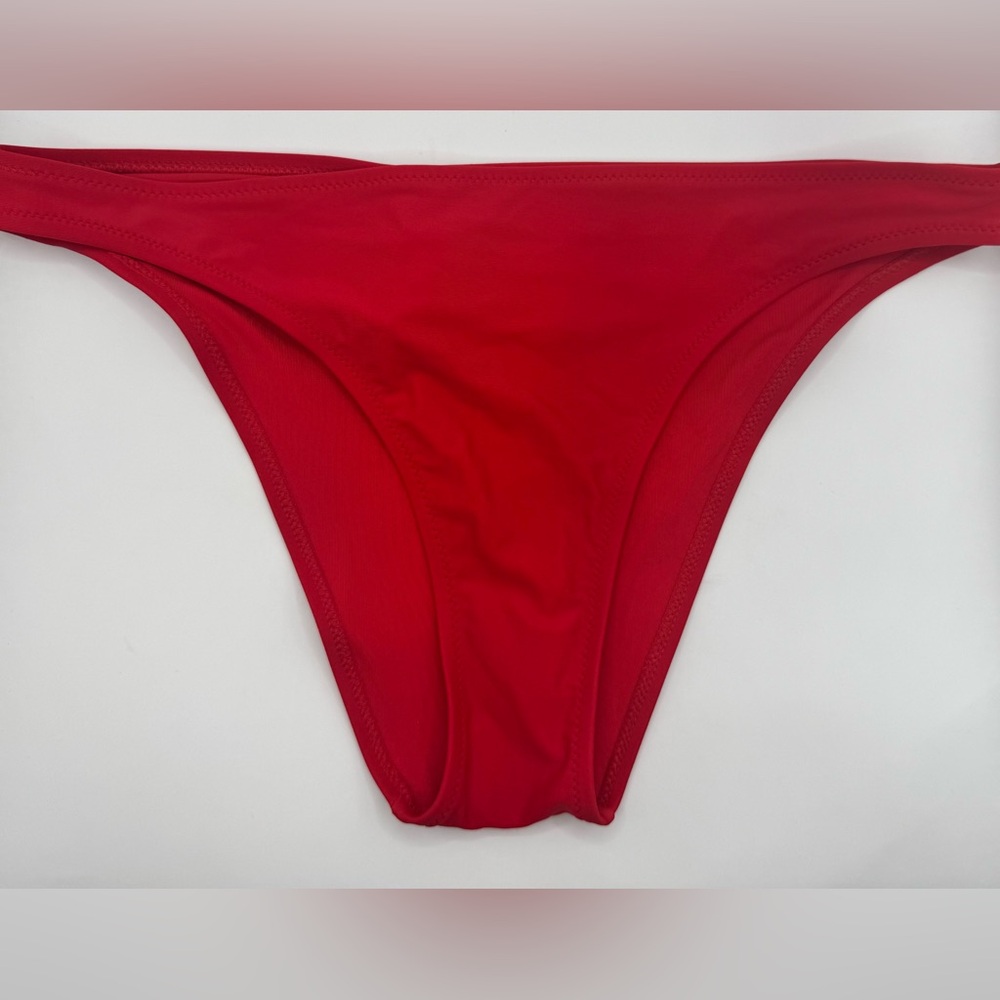 Aerie Cherry Red Cheeky Bikini Bottom Size Medium